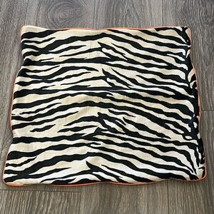 Rare Tarina Tarantino Zebra Print Square Pillow Cover